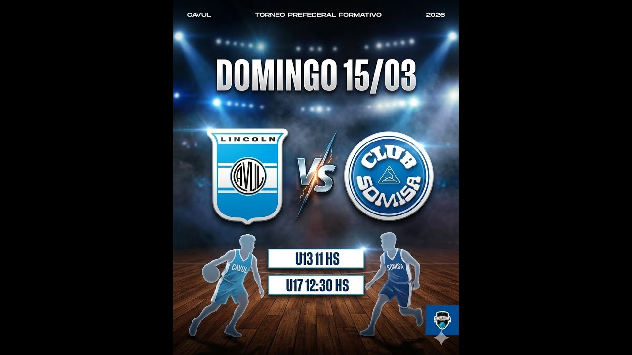 🏀 Formativas Prefederal: CAVUL (Lincoln) vs. SOMISA (San Nicolás)