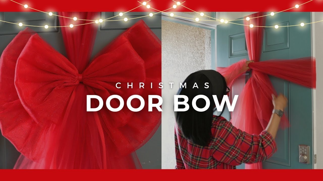 How to Make the Perfect Christmas Door Bow | Easy DIY Holiday Decor