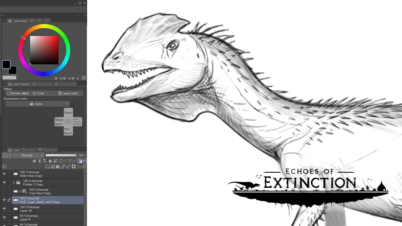 Concept Art Stream | Dracovenator | Part 3 | Echoes of Extinction