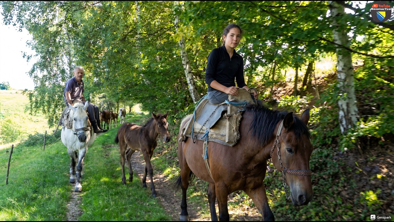 Samo 13 godina a radi kao odrasla Admira i njena kobila Bistra svakodnevno izvlače drva za ogrijev