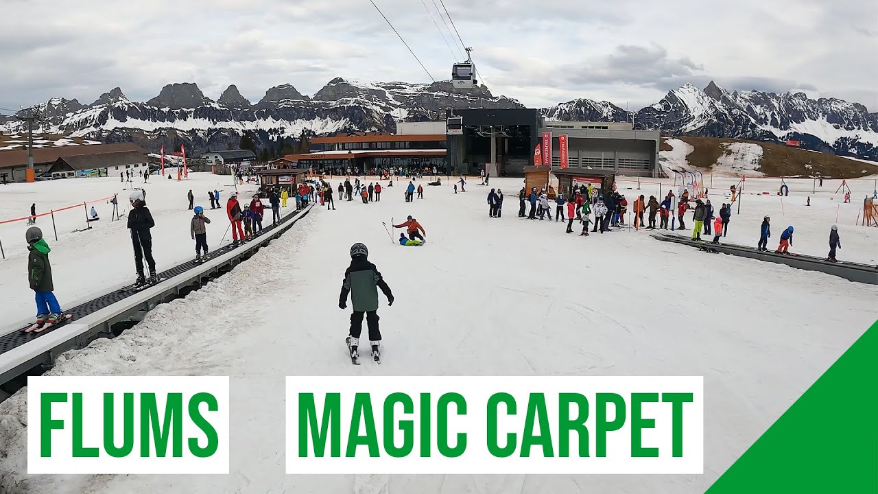 Flumserberg, Magic Carpet 🟢 GREEN - GRÜN (Übungsland Tannenboden) #1 🇨🇭