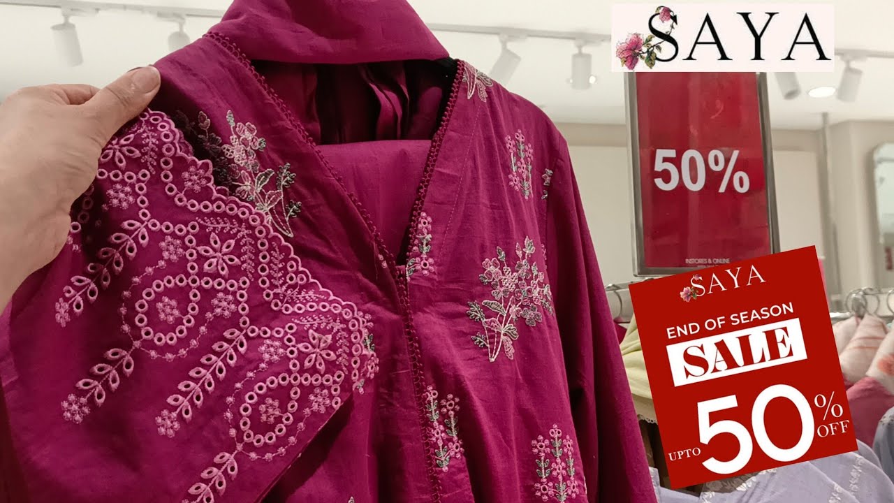 Saya Brand Sale Flat 50%Off😍 Saya New Collection On Sale today ❣️