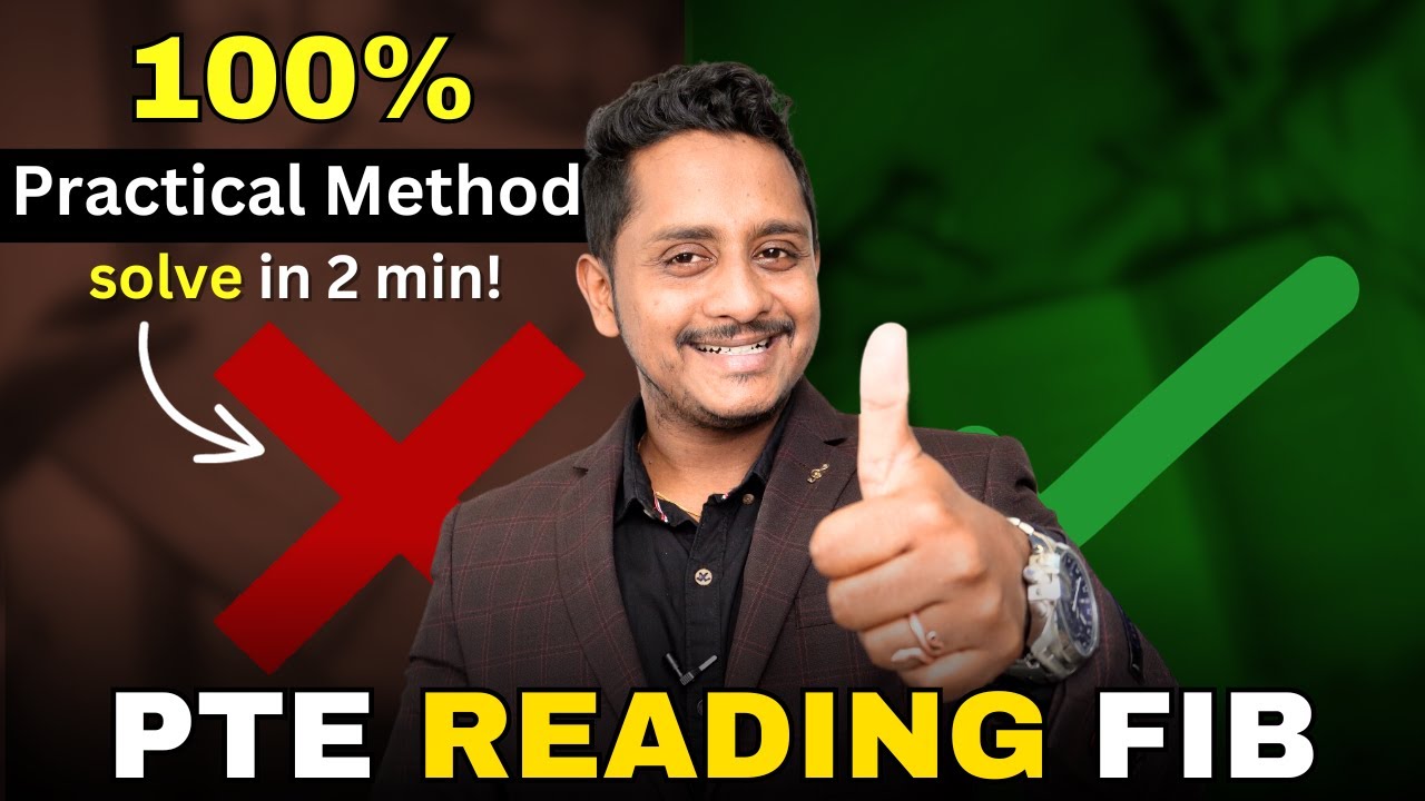 100% Practical Method - Solve PTE Reading Fill In The Blanks in 2 Minutes | Skills PTE Academic