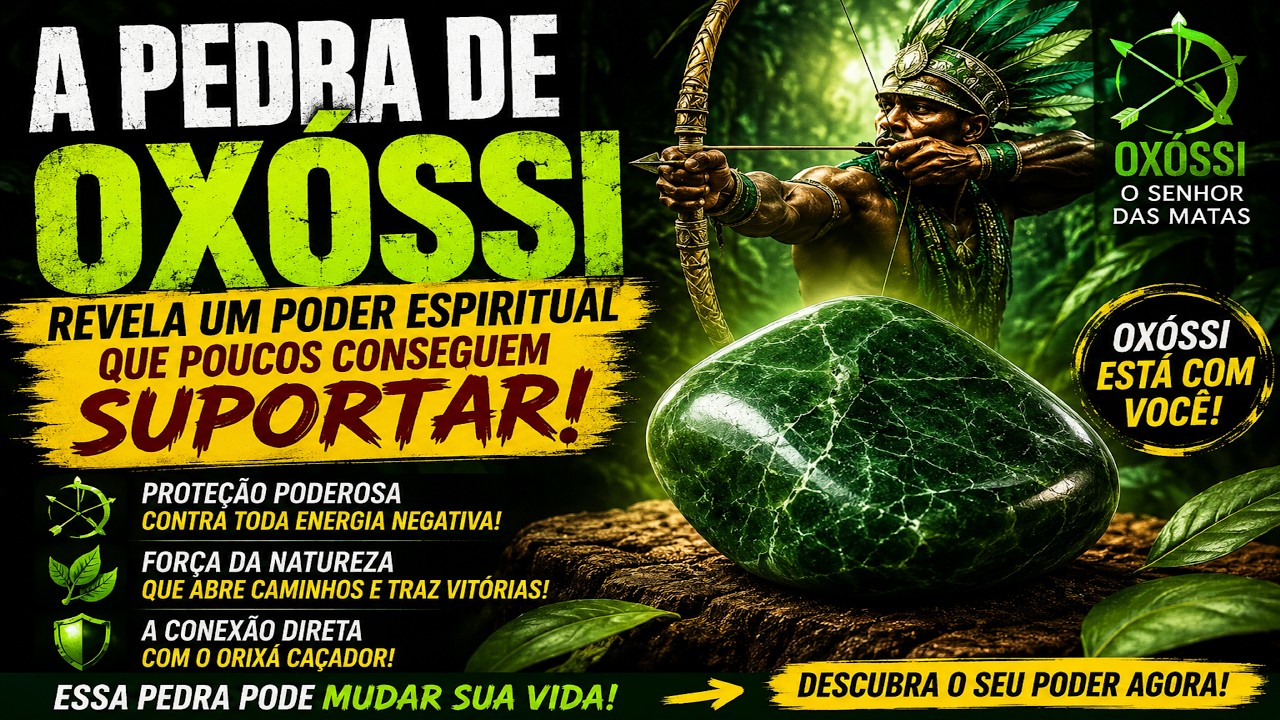 Pedra de Oxóssi: Significado Espiritual, Força da Natureza e Proteção do Orixá Caçador