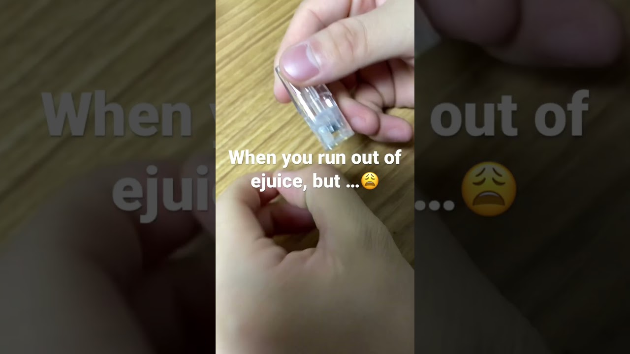 When your pod run out of ejuice . But disposable does have 💦😩. #asmr #vapediy