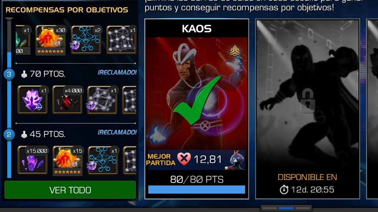 COLISEO SOLITARIO! 12 VIDAS ONE FIGHT | BOSS HAVOK/ BEST COUNTER | MCOC
