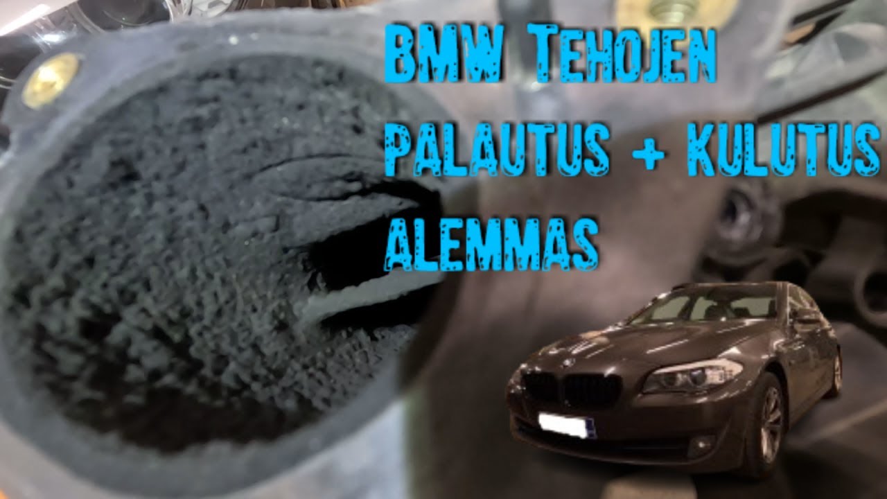 BMW tehojen ja kulutuksen palautus oikealle tasolle. Imuj&auml;rjestelm&auml;n putsaus.