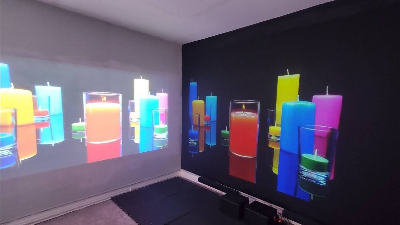 Paint this amazing black projector screen at a 150