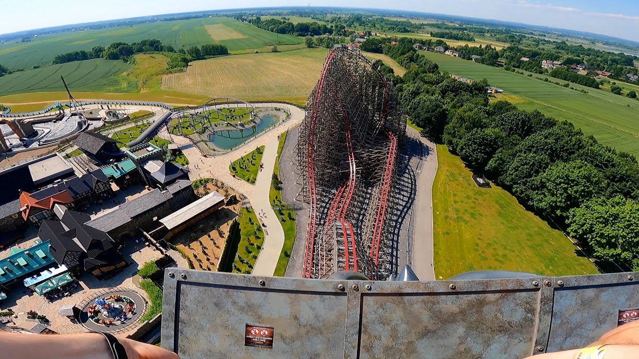 Zadra Wooden Coaster POV - Energylandia GoPro HQ