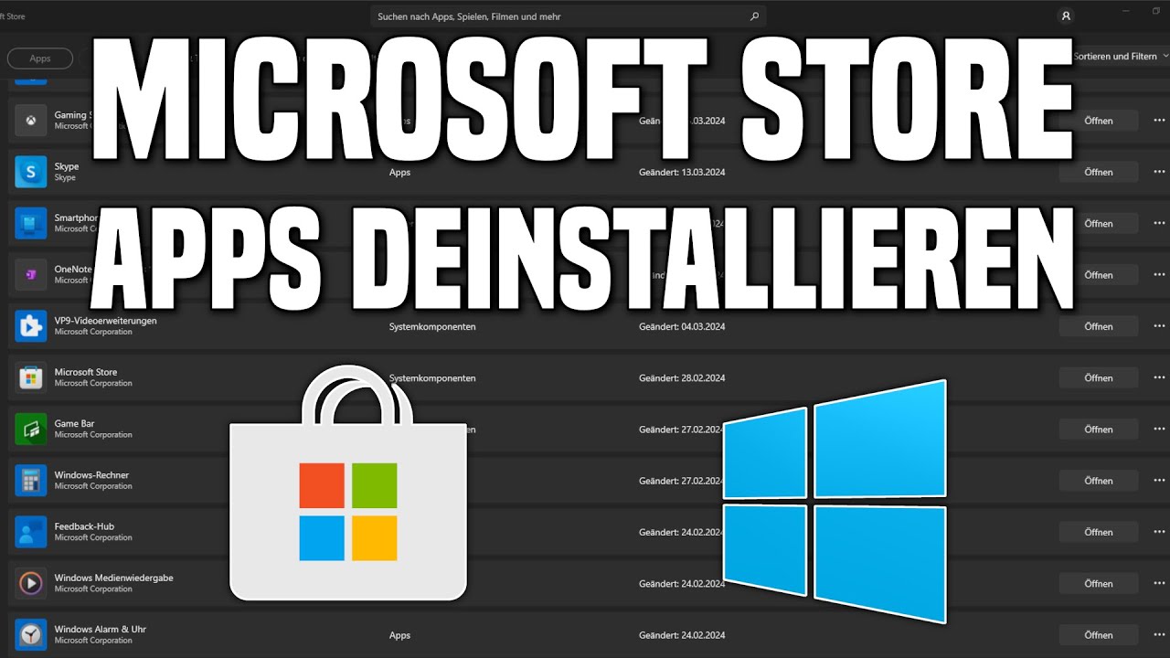 Microsoft STORE Apps DEINSTALLIEREN | Windows 10 & 11