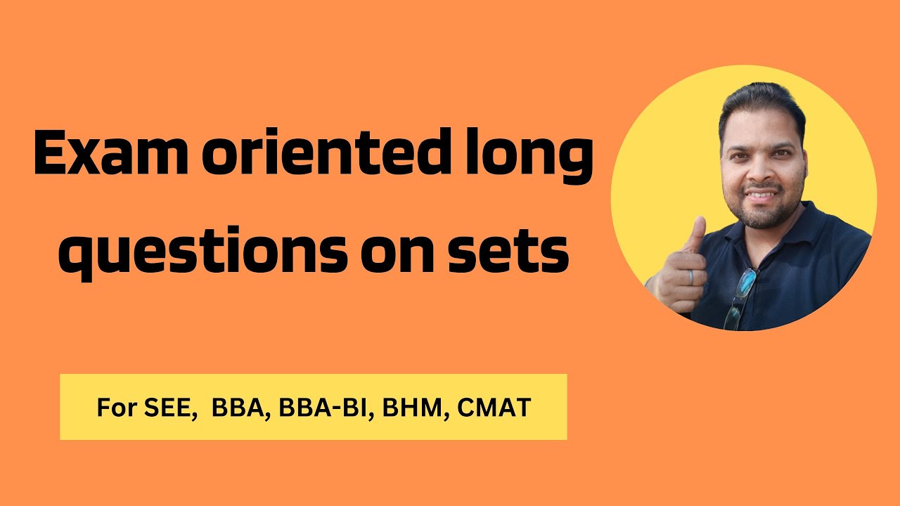 Exam-oriented Set questions | For SEE, BBA, BBA-BI and BHM