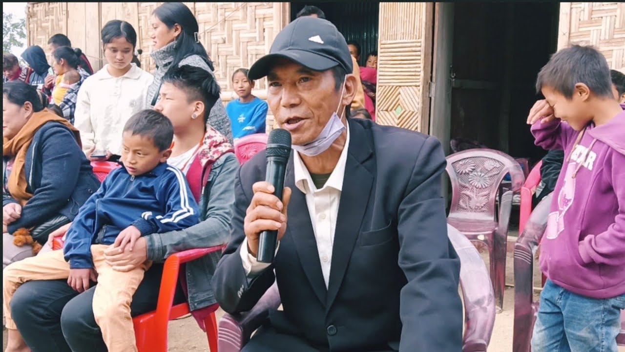 Mr. Khrütsoyi Swüro Chakhesang Comedian with his team at T.S.U. 50 Golden Jubilee 2022.