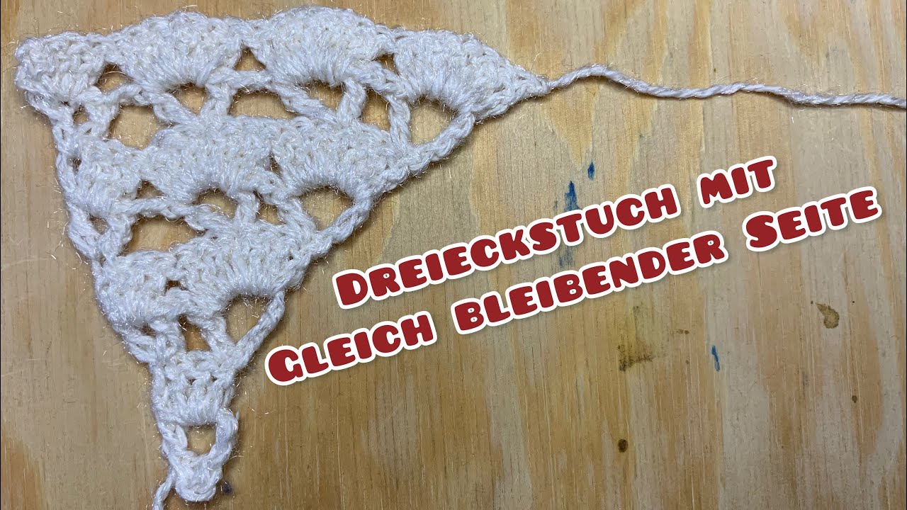Dreieckstuch Muster mit gleich bleibender Seite H&auml;keln