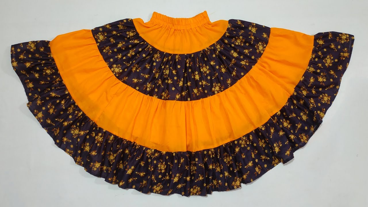 এতো সহজকরে বুঝিয়েছি অনেক ঘের দেওয়া স্কার্ট কাটিং এবং সেলাই / umbrella Skirt Cutting And Stitching