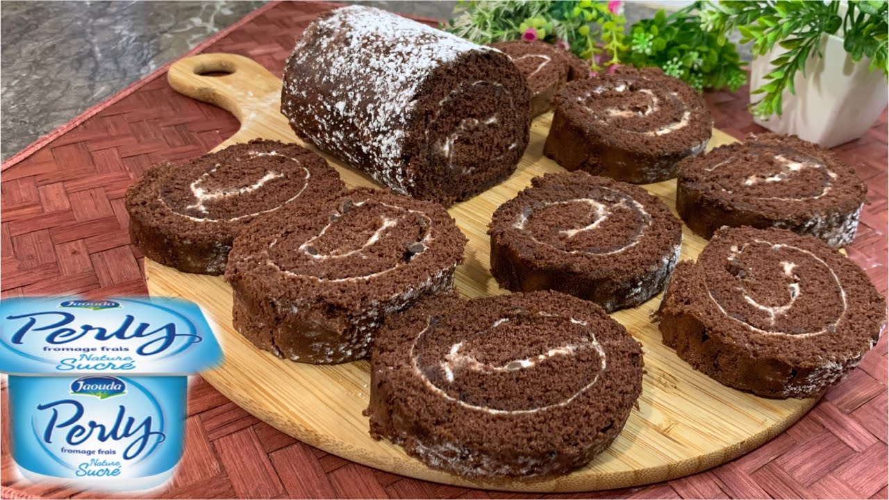 Vous avez du yarourt nature ?Faites ce merveilleux gâteau facile à faire /كيك رولي بالجبن ناجح وسهل