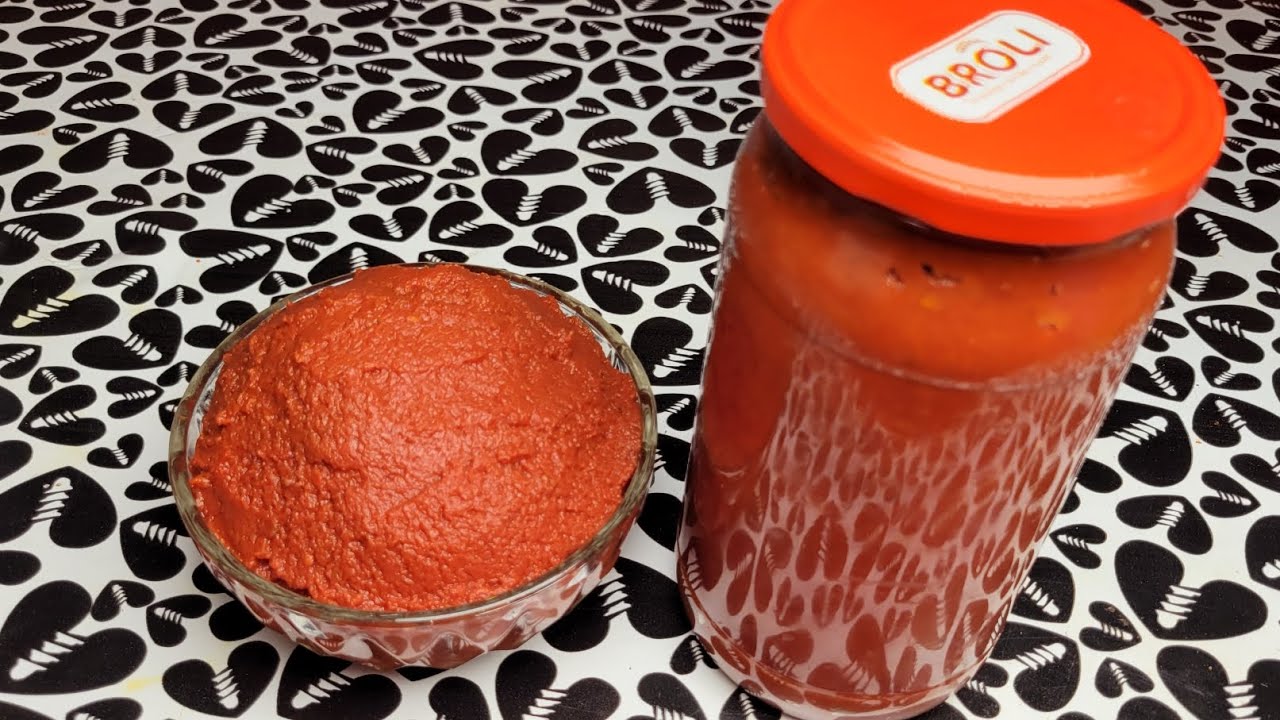 DIY Best Home Made Tomato Paste with NO artificial color or preservatives added