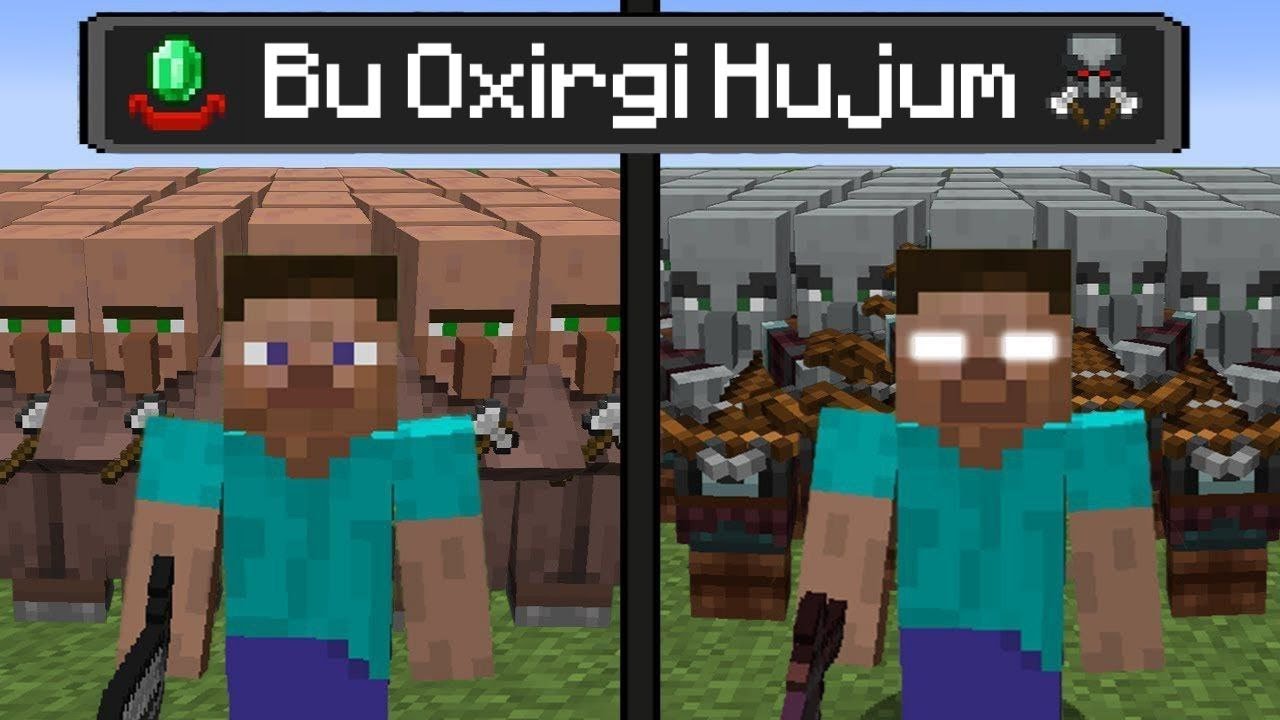 Herobrine Qishloqqa Hujum Qildi! 🔥 Steve Uni To‘xtata Oladimi? | Minecraft