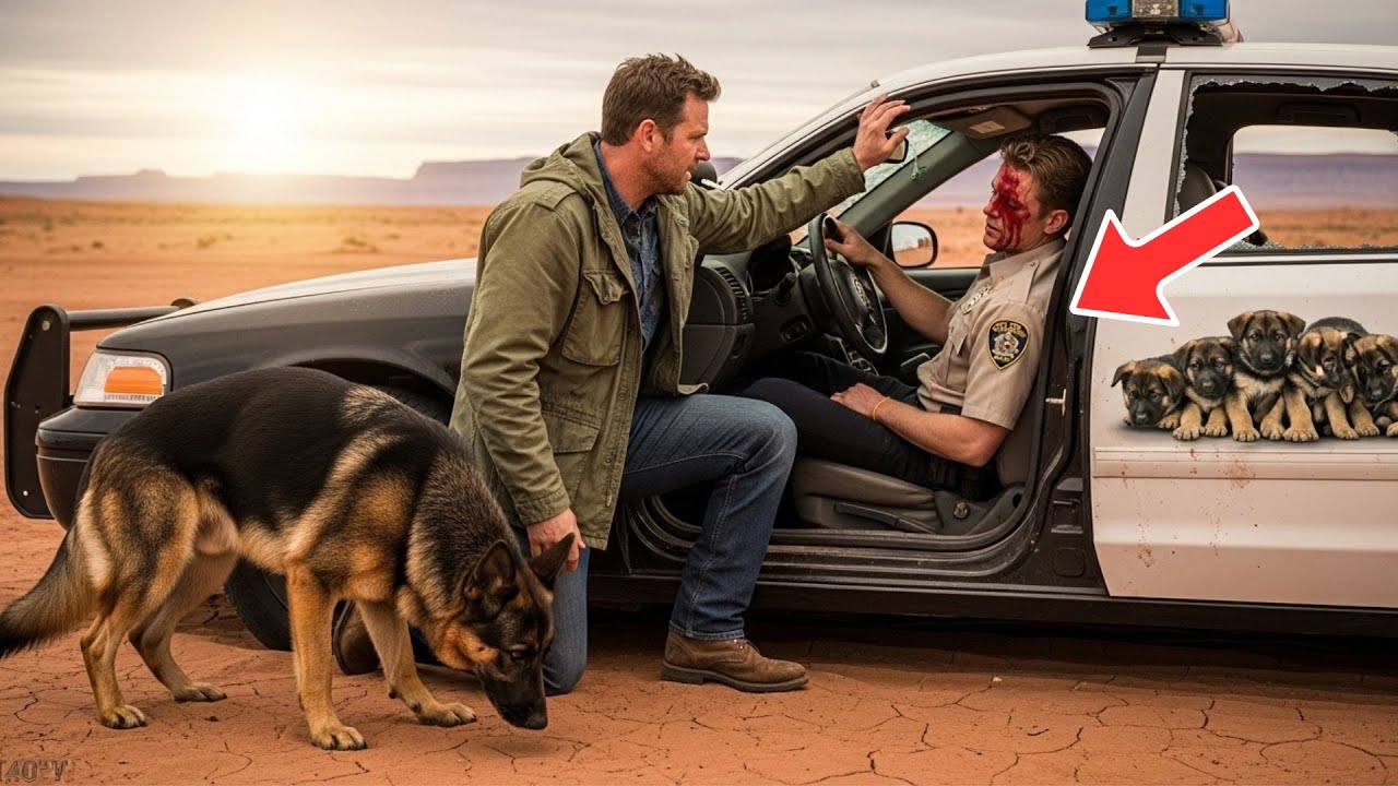 Veteran and His K9 Rescued Dying Officer and Five Puppies — Then Found a Secret Buried in the Desert