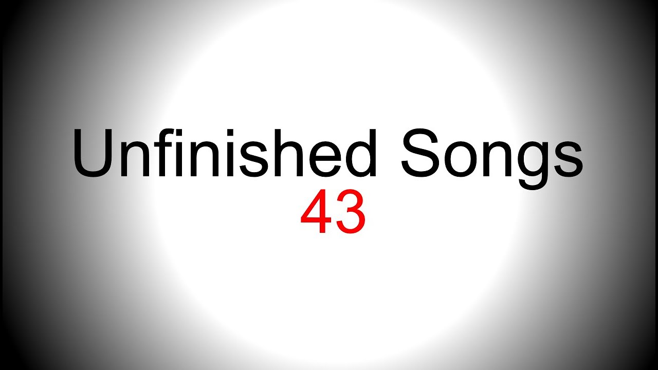 Metal style singing backing track - Unfinished song No.43