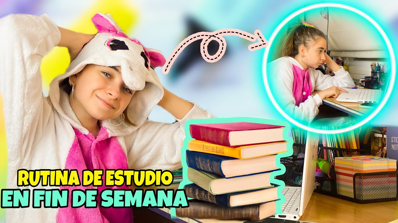 MI RUTINA DE ESTUDIO DE FIN DE SEMANA 📚SEMANA COMPLETA DE EXÁMENES 😱