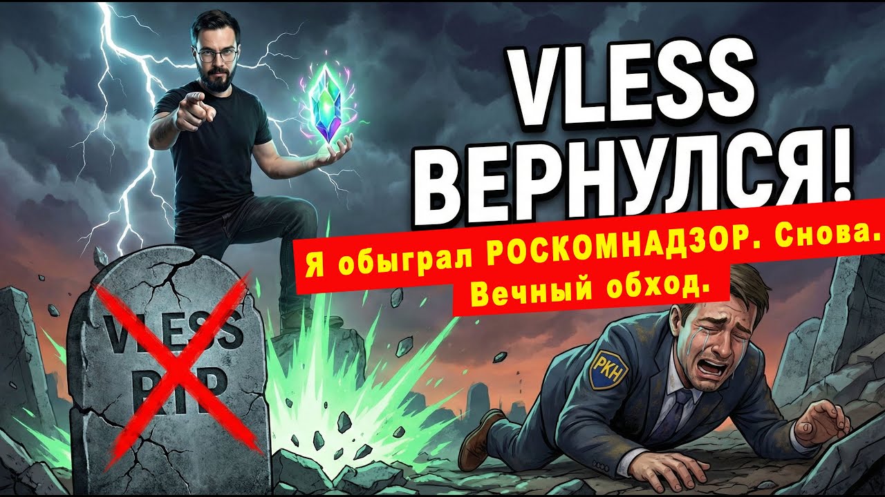 Роскомнадзор получил по зубам: VLESS вернулся сильнее прежнего