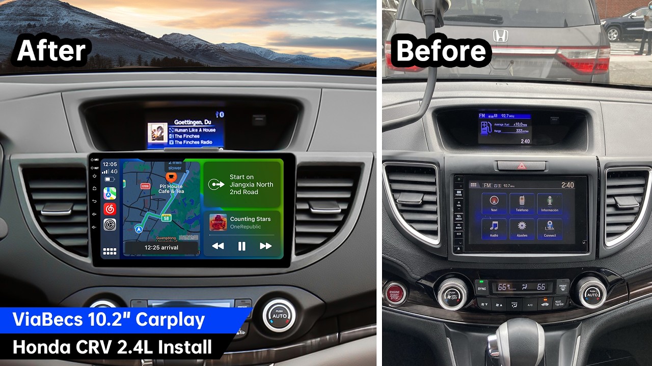 ViaBecs 2015–2016 Honda CR-V Touring  Apple CarPlay Radio Install, Retain Original Lane Watch Camera
