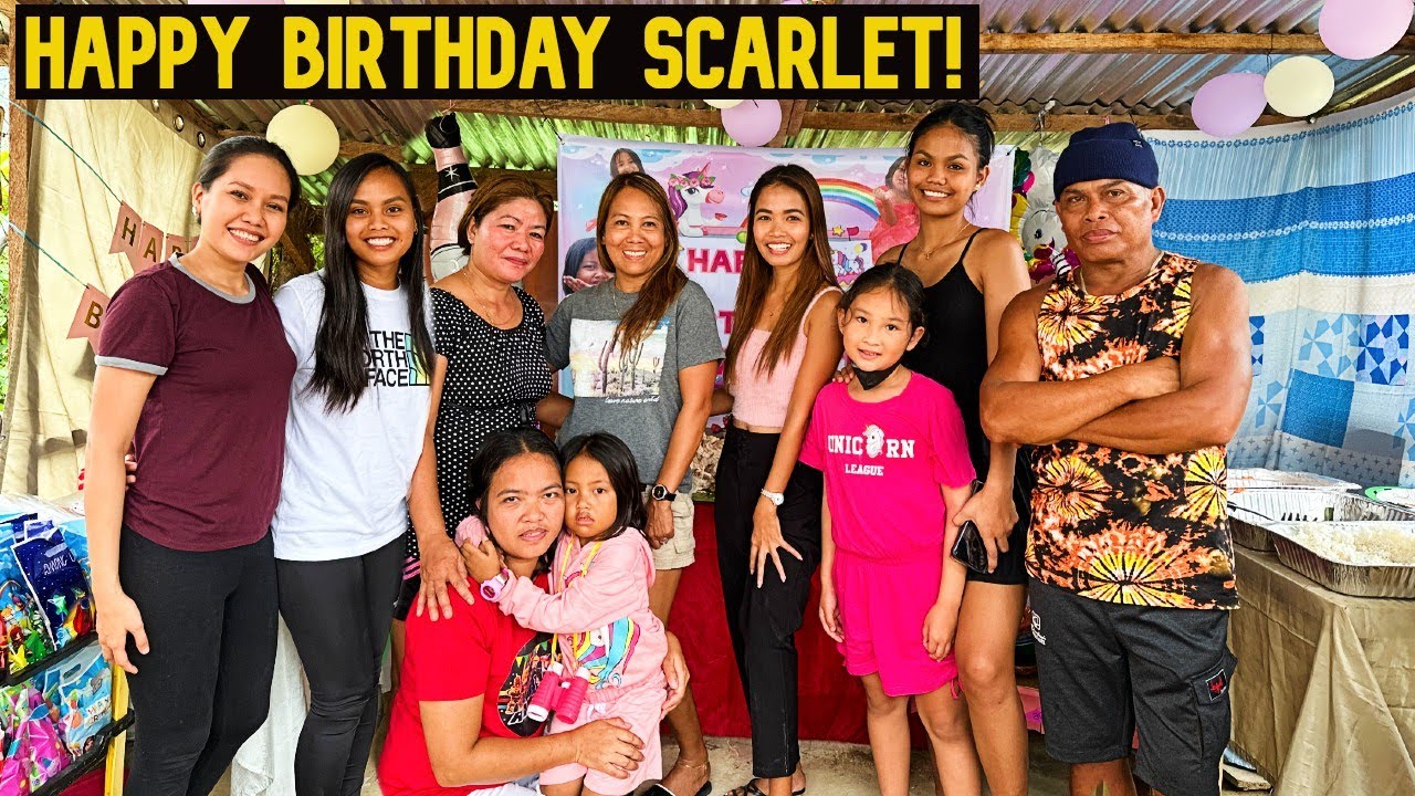Traditional Filipino Kids Birthday Party In Province Philippines