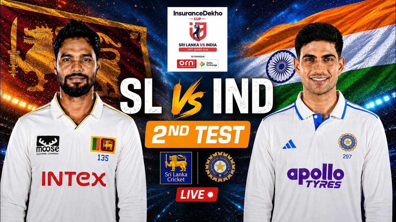 IND Vs SL 2nd Test Live Match Today