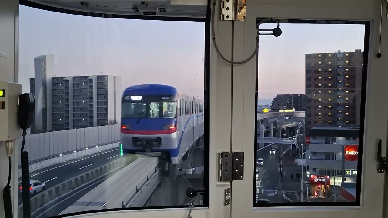 2026 1/12 大阪モノレール3000系3158F 後面展望　門真市~大阪空港