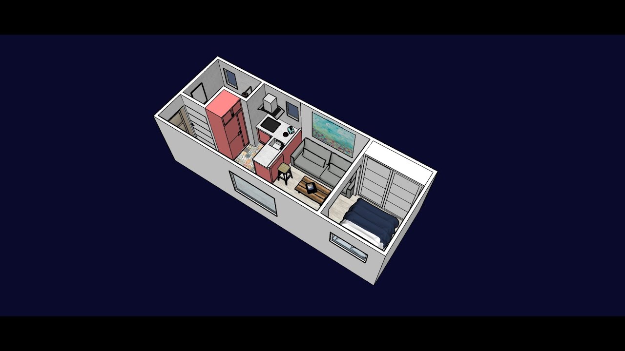 CASA 3X8 CON 1 HABITACION