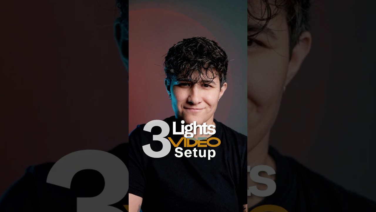 Easy video setup with 3 lights!
