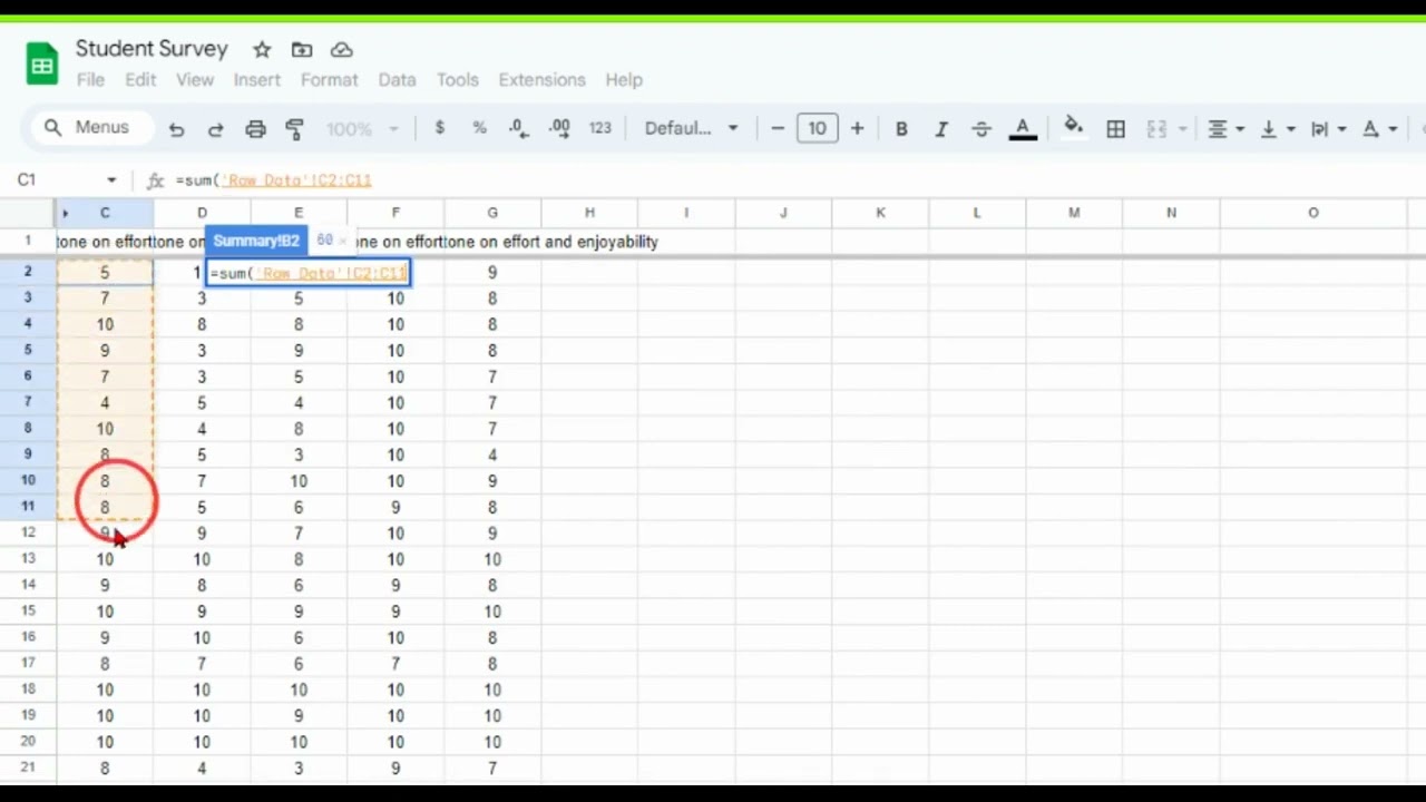 Google Sheets Introduction to Functions