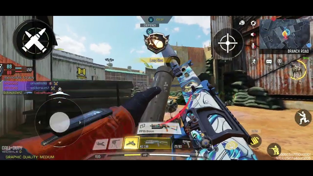 40 Kill CODM Hard Point with PP 19 Bizon SMG Game Play 