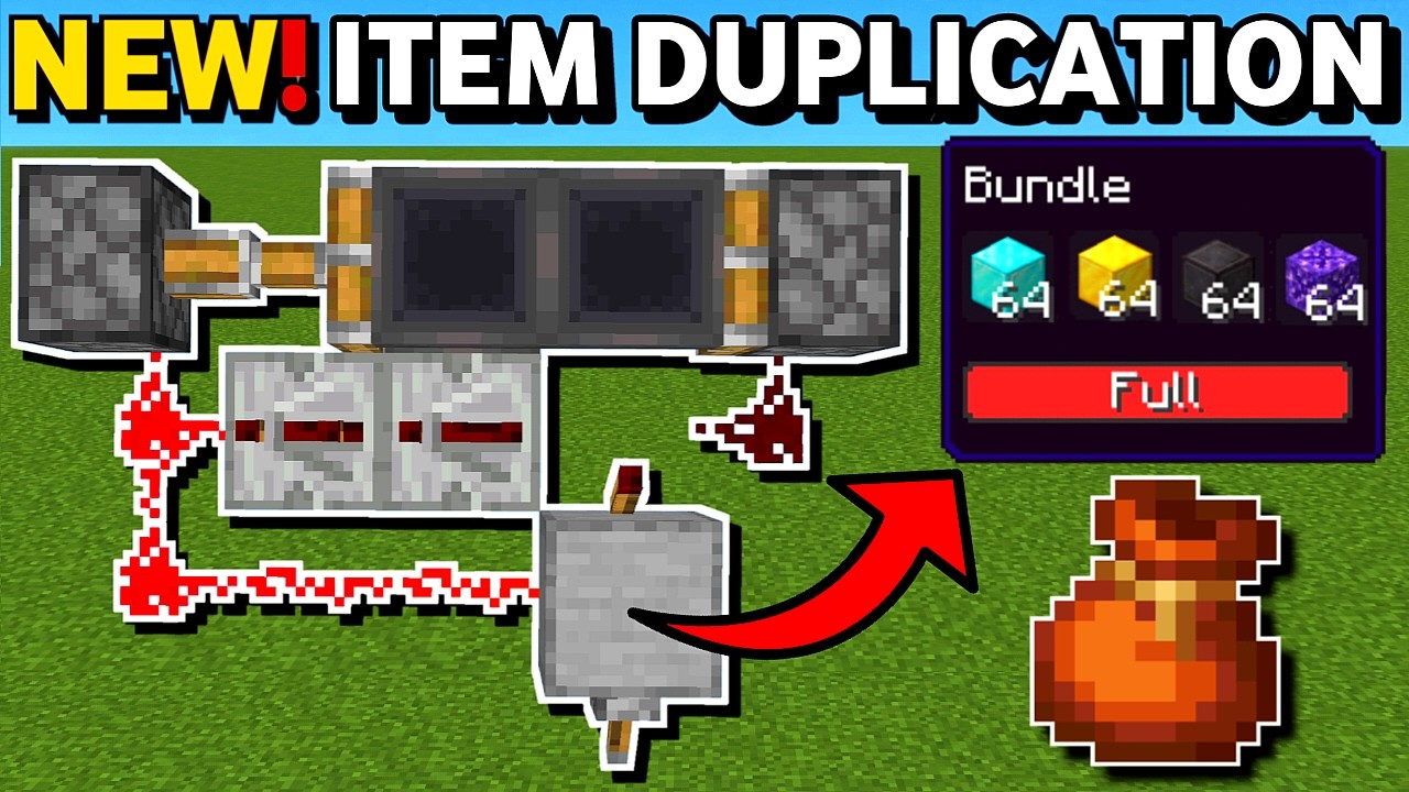 Minecraft Bedrock: НОВЫЙ обучающий урок по багу дублирования предметов (версия 26.13)!