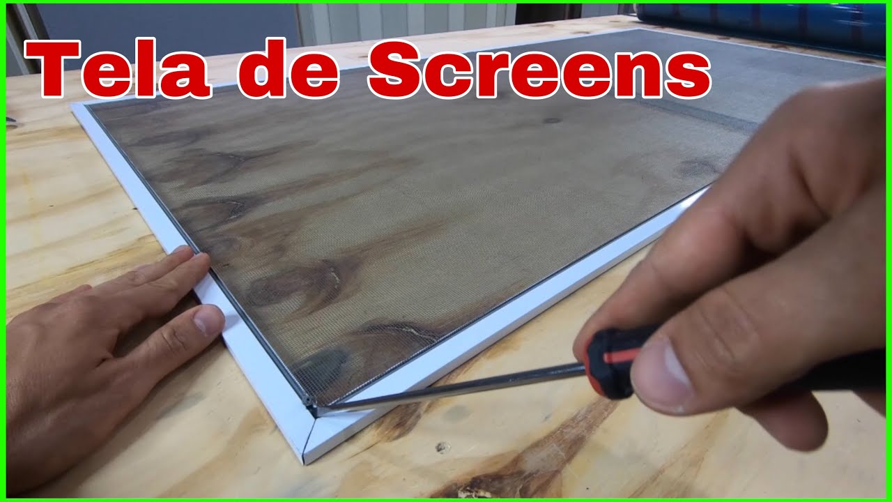 Como reemplazar la tela de screens de malla por la de plástico