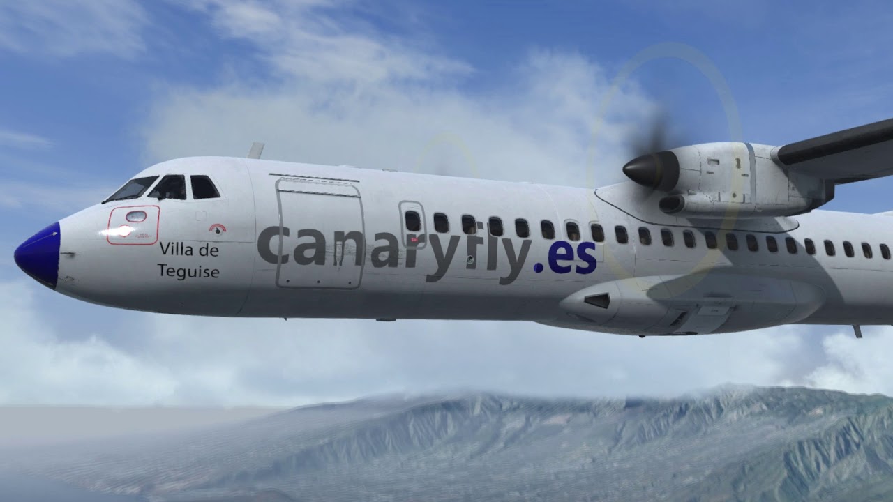 La Palma-Tenerife Norte with Canaryfly (P3D v4.5)