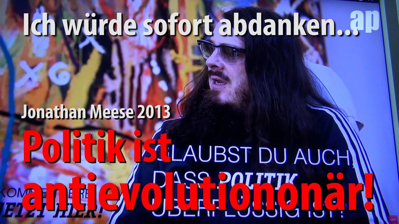 Jonathan Meese: Ich weise Politik von mir.