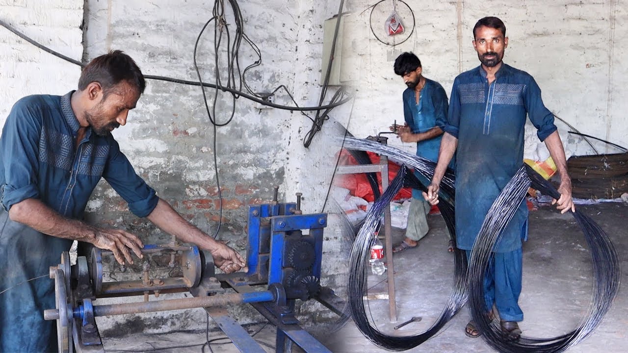 Ingenious Way of Making Iron Wire From Old Tire