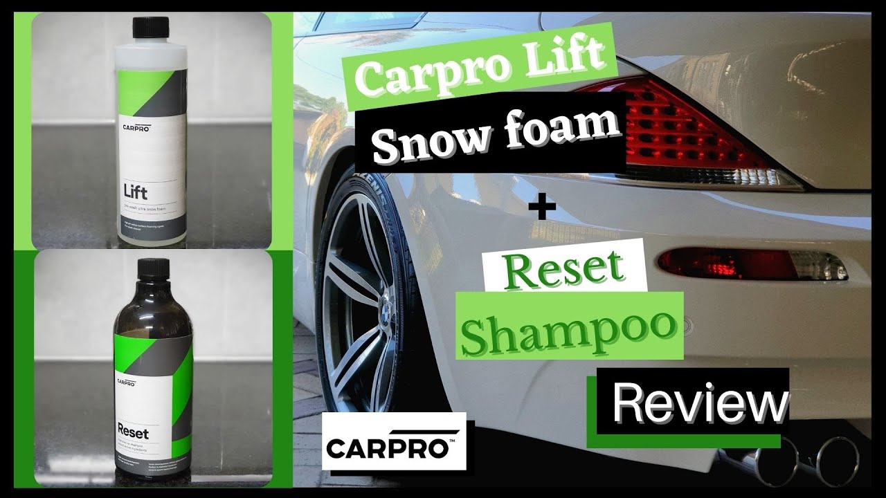 NEW!! Carpro Lift Snow foam pre wash + Reset Shampoo - How to use, Review (Ceramic coating products)