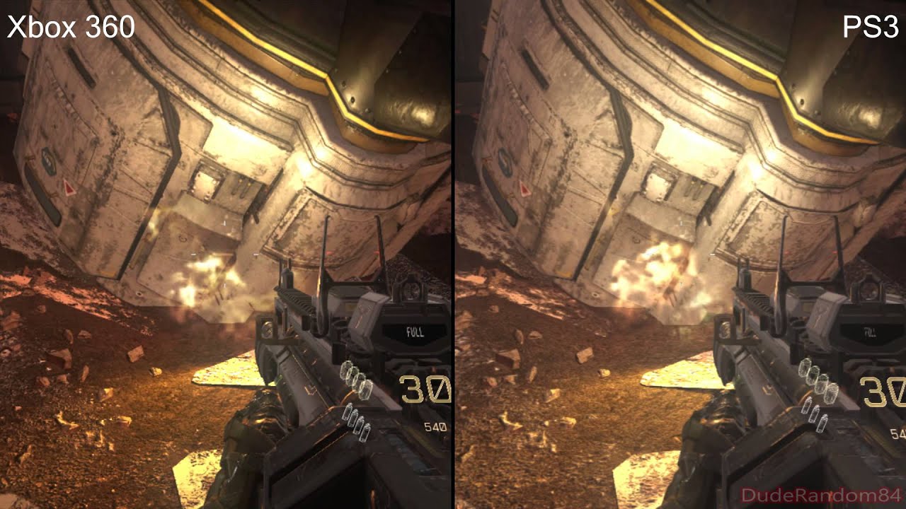 Call Of Duty Advanced Warfare PS3 Vs Xbox 360 Graphics Comparison