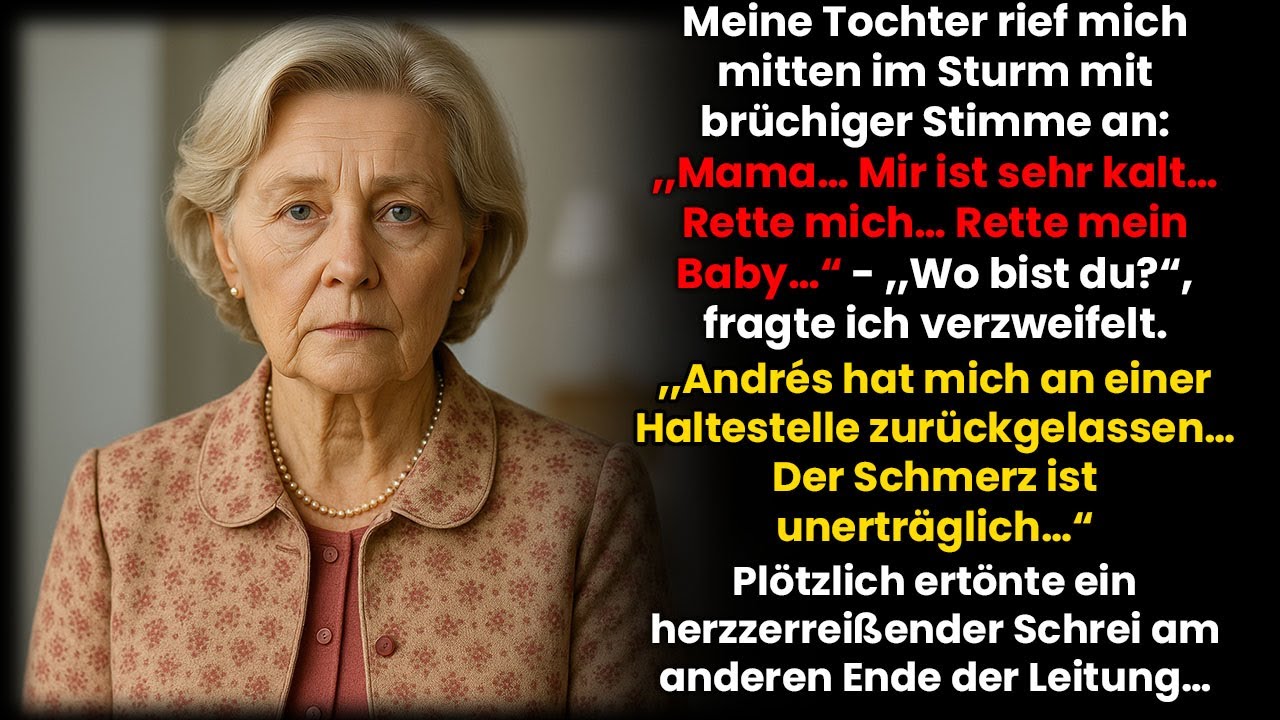 Meine Tochter rief mich in einer regnerischen Nacht; ‚Mama… rette meinen Sohn…‘ Dann ein Schrei…