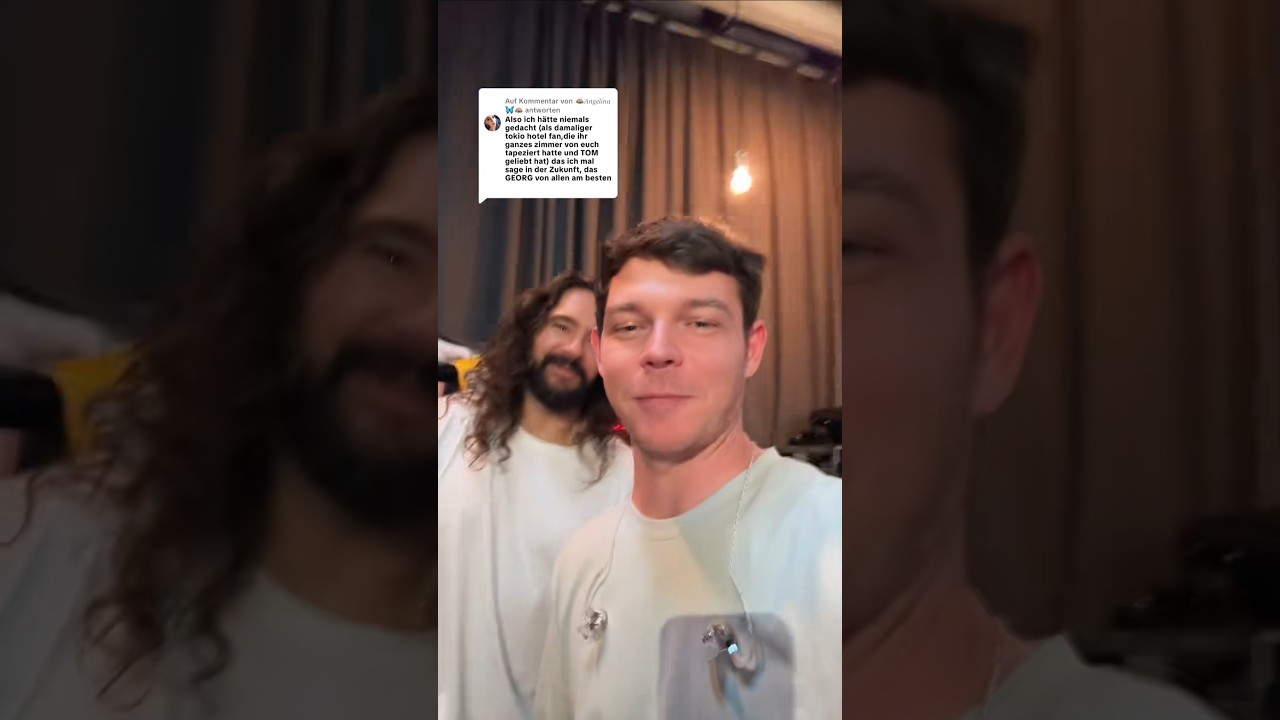 When Georg 'finds' cute comments ... 🤣 #TokioHotel #y2k #reaction #commentreading #HowToLove #Shorts