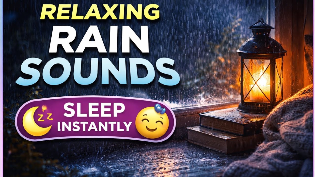 Peaceful Rain Sounds for Sleeping 🌧️ Relaxing Rain Ambience