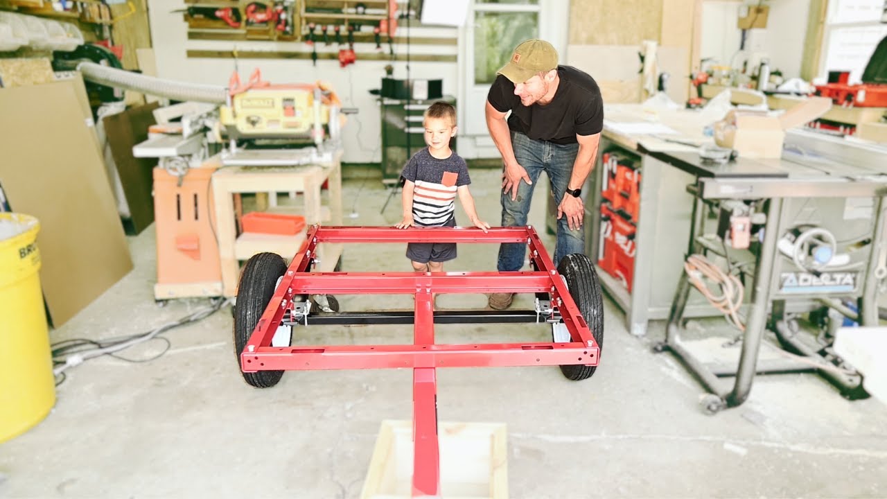 Building a $399 cargo trailer from Harbor Freight. - Assembly