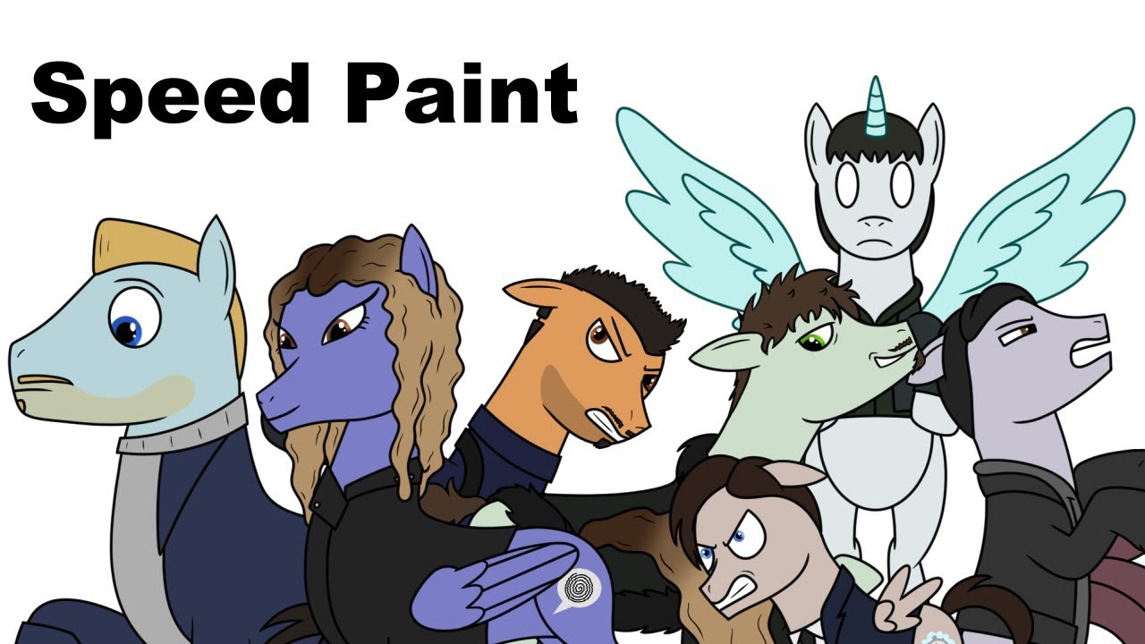 Umbrella Academy Siblings as Ponies Speed Paint