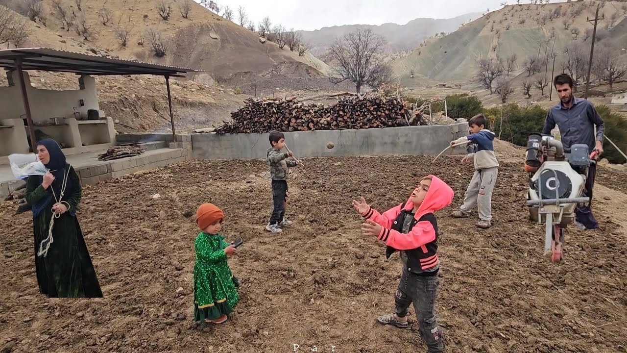 Babak and Narges Return to the Farm | Planting Fodder and Rural Life 🌾🚜 #زندگی_روستایی