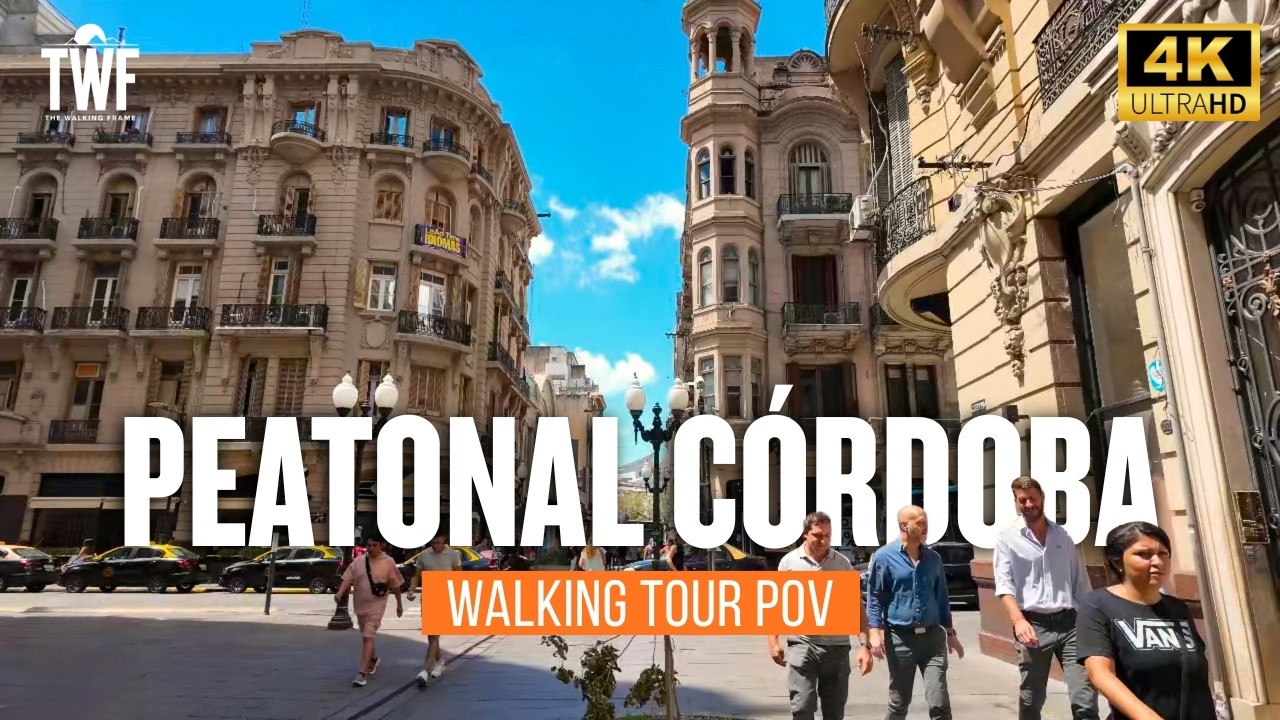 Peatonal Córdoba en Rosario 🇦🇷 | Walking Tour 4K POV | Sonido Ambiente