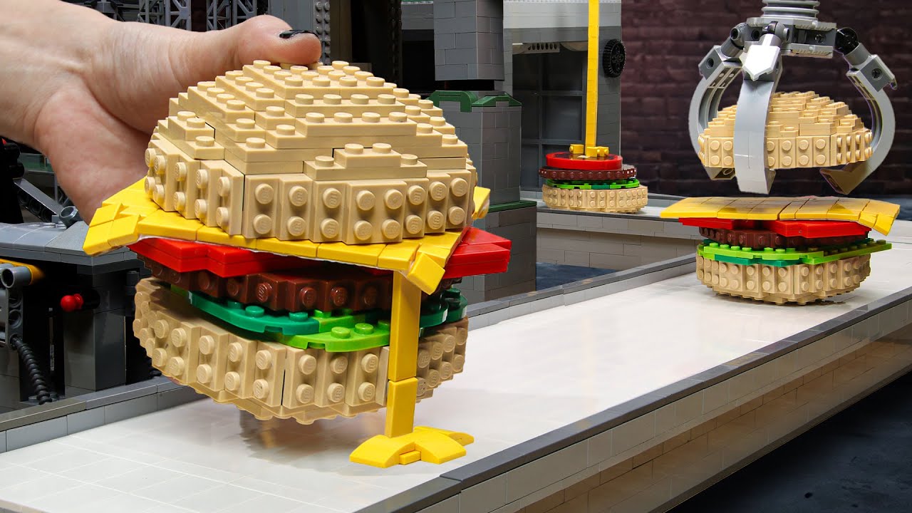 How Millions Of BURGER are Made In A LEGO Factory at Home IRL ASMR