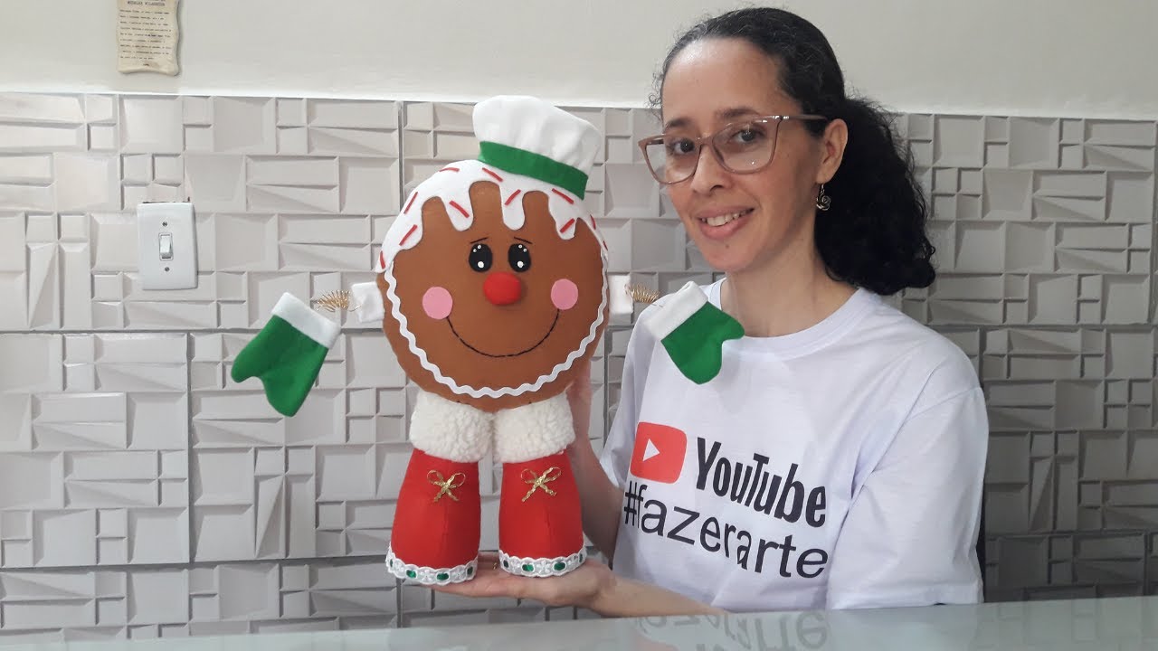Biscoito de Natal - GINGER DE NATAL -🤩 - Decoração de Natal - #fazerarte
