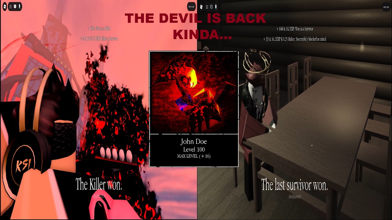 winning/surviving from the devil (buffed John Doe) | Forsaken |